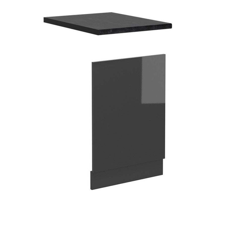 Vicco Frontblende R-Line, Anthrazit Hochglanz/Anthrazit, 45 cm, AP Anthrazit von Vicco