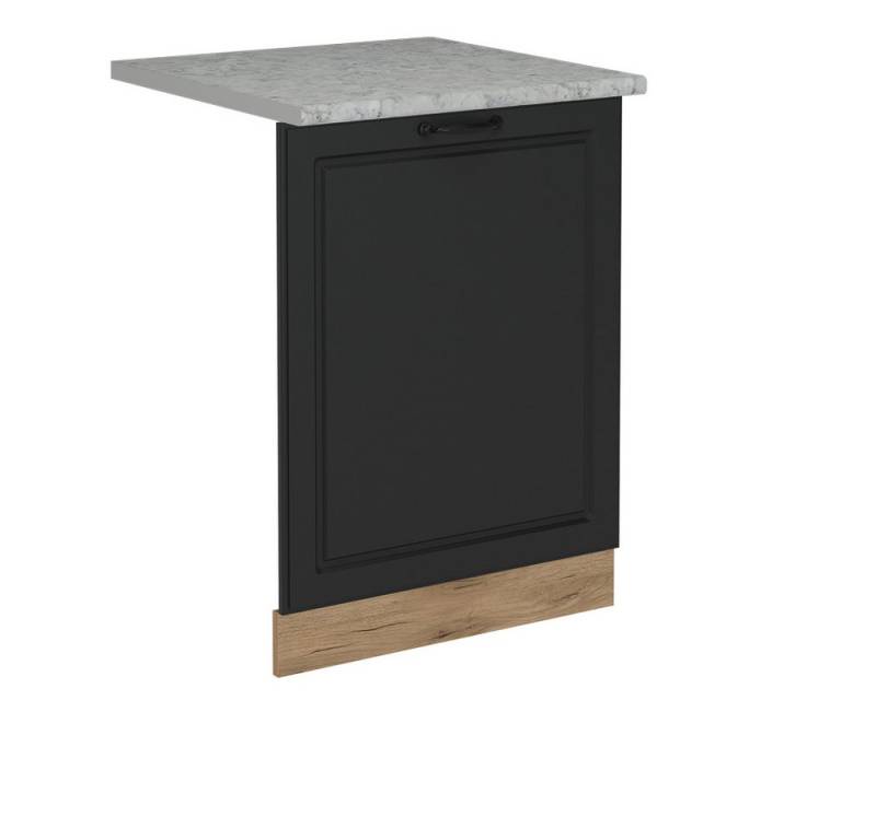 Vicco Frontblende R-Line, Anthrazit Landhaus/Goldkraft Eiche, 60 cm, AP Marmor von Vicco