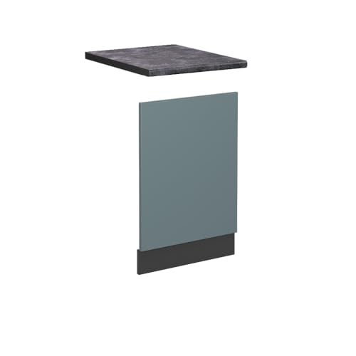 Vicco Frontblende R-Line, Geschirrspüler Fronttür, Blau-Grau/Anthrazit, 45 cm, AP Anthrazit Vicco Frontblende R-Line, Geschirrspüler Fronttür, Blau-Grau/Anthrazit, 45 cm, AP Anthrazit von Vicco