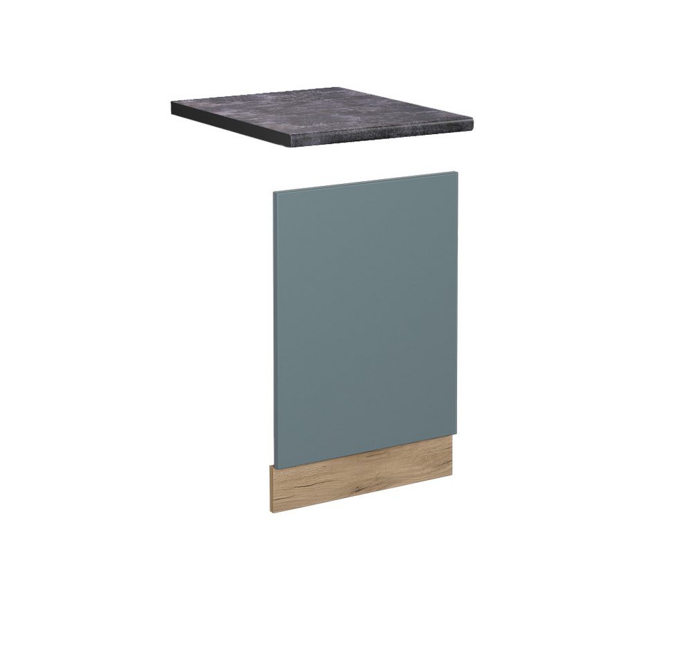 Vicco Frontblende R-Line, Blau-Grau/Goldkraft Eiche, 45 cm, AP Anthrazit Vicco Frontblende R-Line, Blau-Grau/Goldkraft Eiche, 45 cm, AP Anthrazit von Vicco