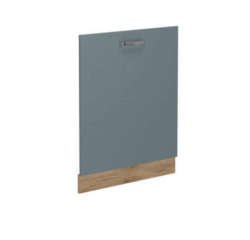 Vicco Frontblende R-Line, Blau-Grau/Goldkraft Eiche, 60 cm ohne Arbeitsplatte von Vicco