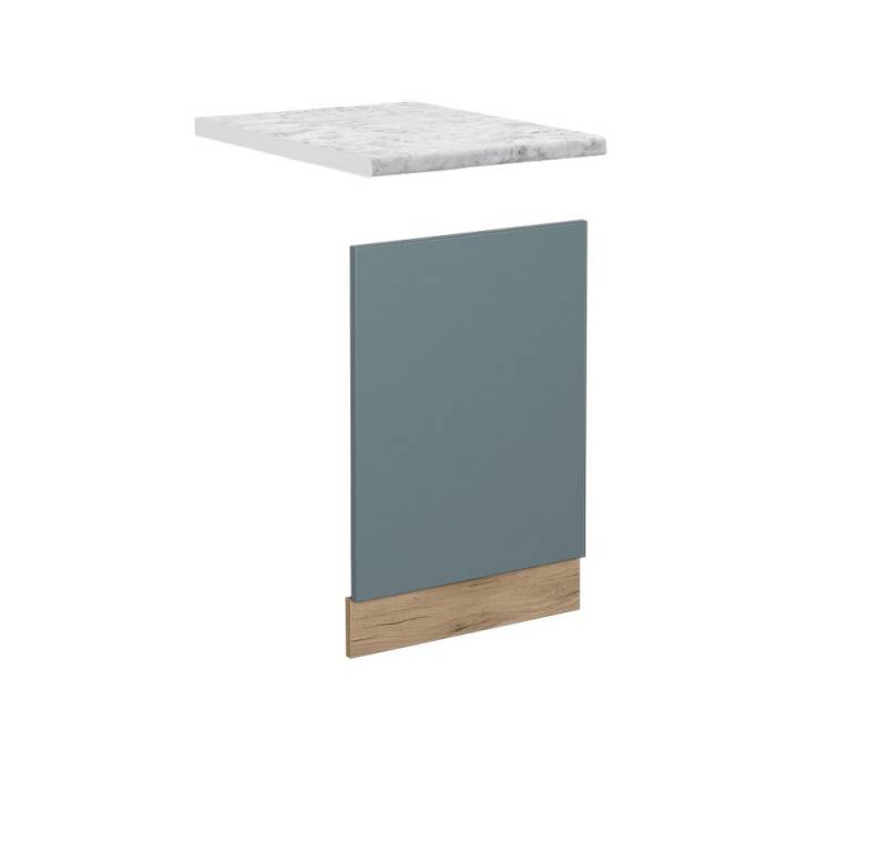 Vicco Frontblende R-Line, Blau-Grau/Goldkraft Eiche, AP Marmor von Vicco