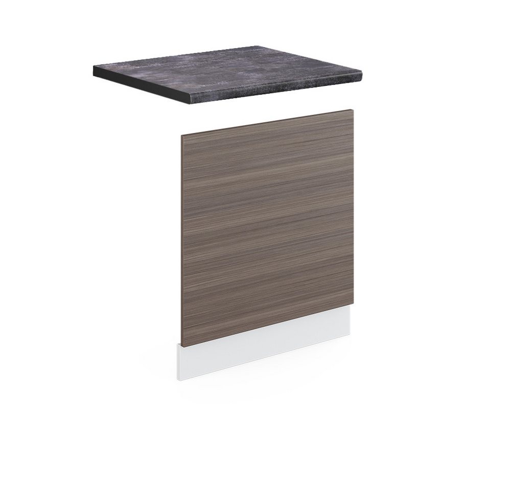 Vicco Frontblende R-Line, Grau/Weiß, 60 cm, AP Anthrazit Vicco Frontblende R-Line, Grau/Weiß, 60 cm, AP Anthrazit von Vicco
