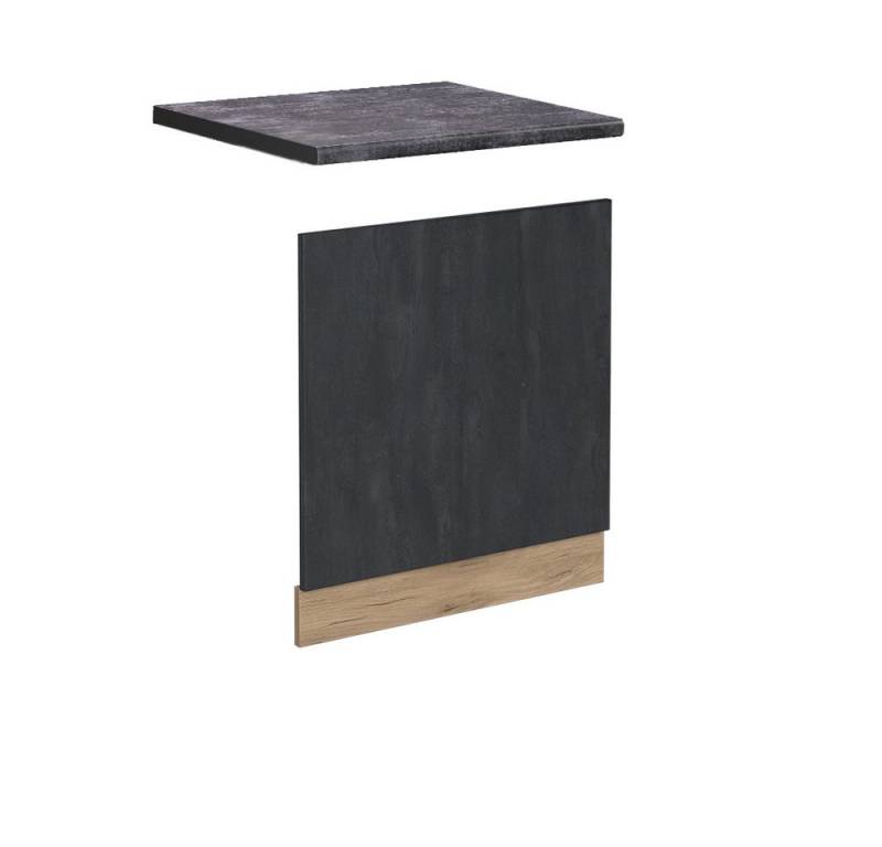 Vicco Frontblende R-Line, Schwarz Beton/Goldkraft Eiche, 60 cm AP Anthrazit Vicco Frontblende R-Line, Schwarz Beton/Goldkraft Eiche, 60 cm AP Anthrazit von Vicco