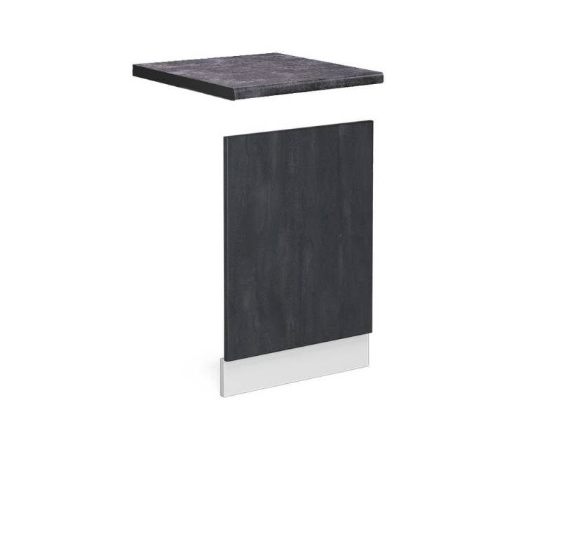 Vicco Frontblende R-Line, Schwarz Beton/Weiß, 45 cm AP Anthrazit von Vicco