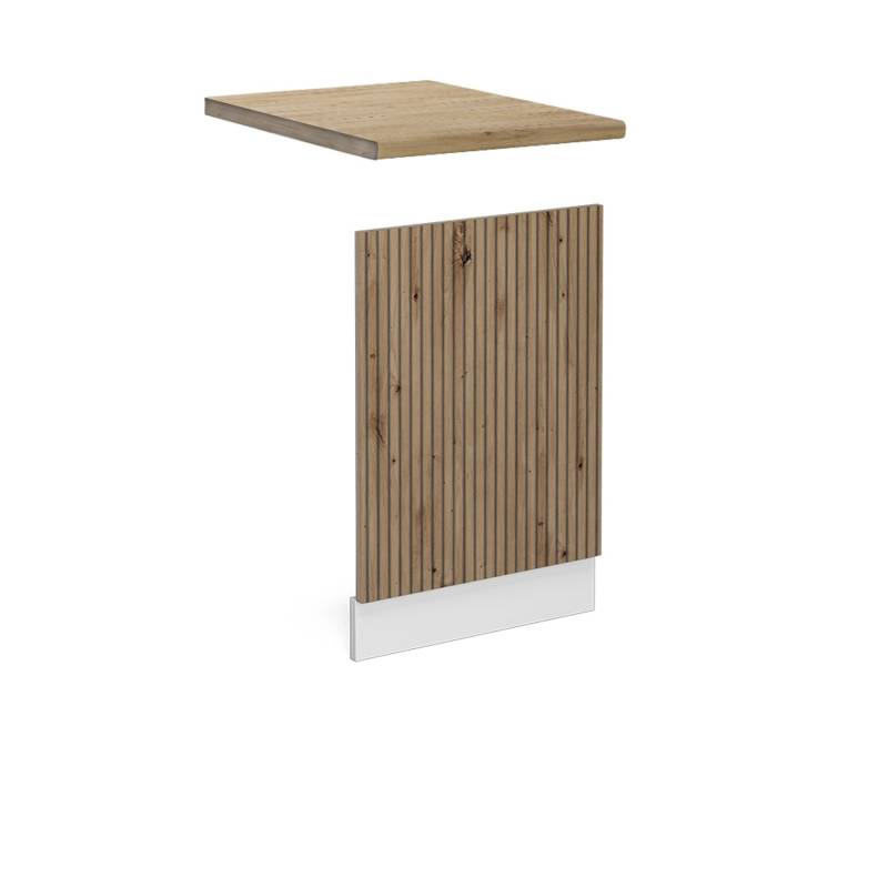 Vicco Frontblende R-Line Geschirrspüler Fronttür Artisan-Eiche/Weiß 45 cm AP Eiche von Vicco