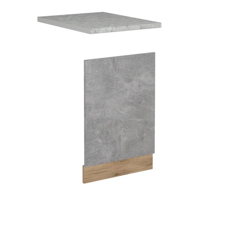Vicco Frontblende R-Line Geschirrspüler Fronttür Beton 45 cm AP Marmor von Vicco