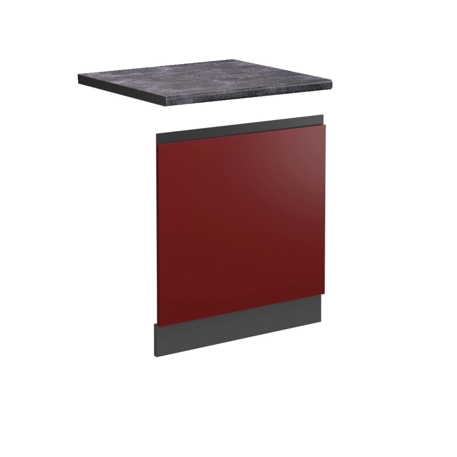 Vicco Frontblende R-Line Geschirrspüler Fronttür Rot/Anthrazit 60 cm AP Anthrazit mit Anthrazit Korpus Vicco Frontblende R-Line Geschirrspüler Fronttür Rot/Anthrazit 60 cm AP Anthrazit mit Anthrazit Korpus von Vicco