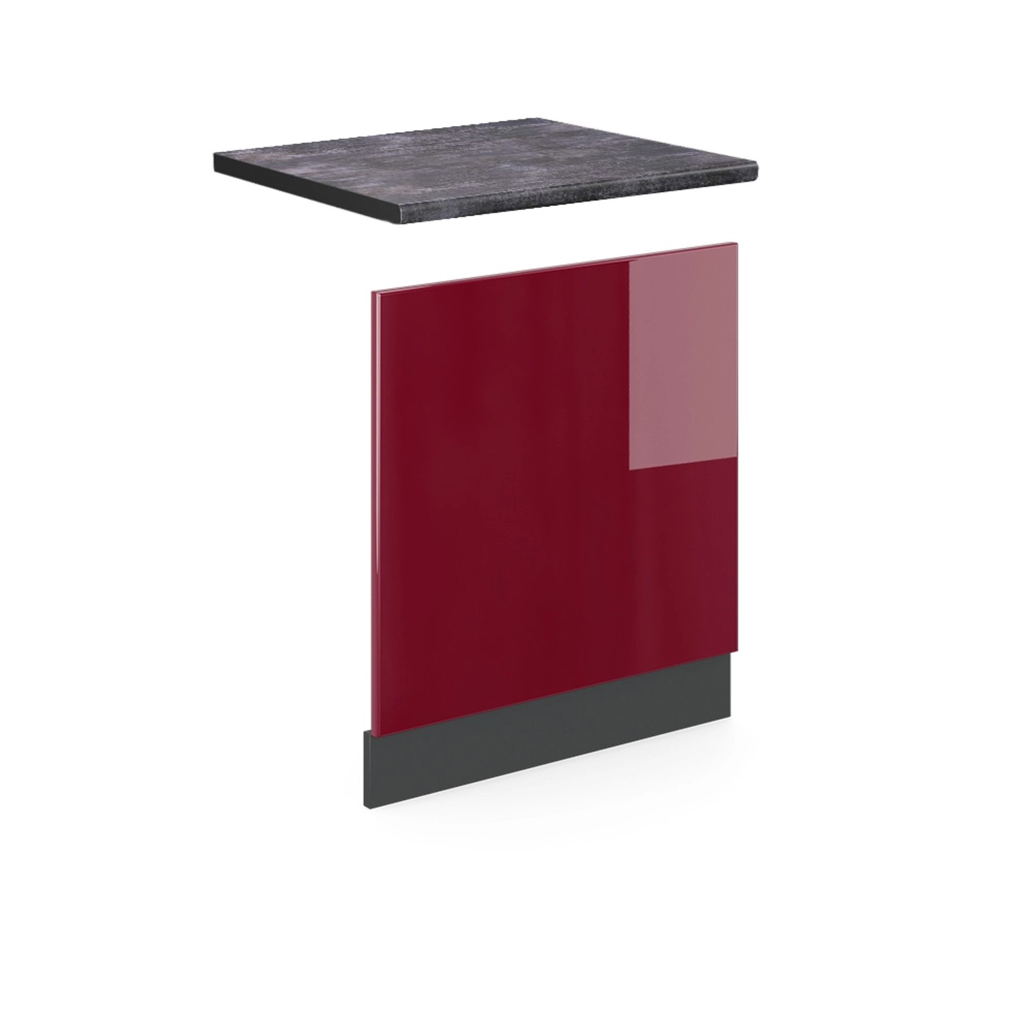 Vicco Frontblende R-Line Geschirrspüler Fronttür Rot/Anthrazit 60 cm AP Anthrazit mit Anthrazit Korpus Vicco Frontblende R-Line Geschirrspüler Fronttür Rot/Anthrazit 60 cm AP Anthrazit mit Anthrazit Korpus von Vicco