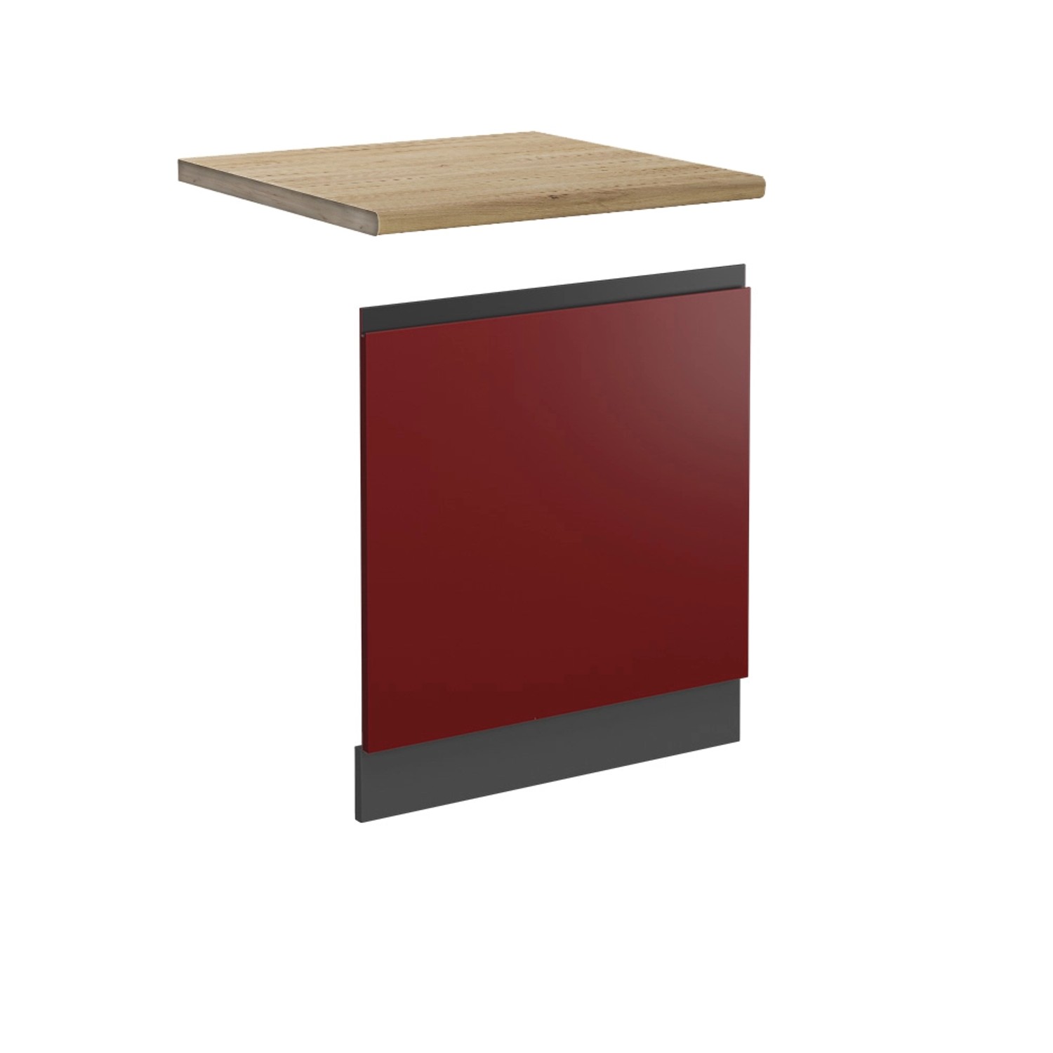 Vicco Frontblende R-Line Geschirrspüler Fronttür Rot/Anthrazit 60 cm AP Eiche mit Anthrazit Korpus Vicco Frontblende R-Line Geschirrspüler Fronttür Rot/Anthrazit 60 cm AP Eiche mit Anthrazit Korpus von Vicco