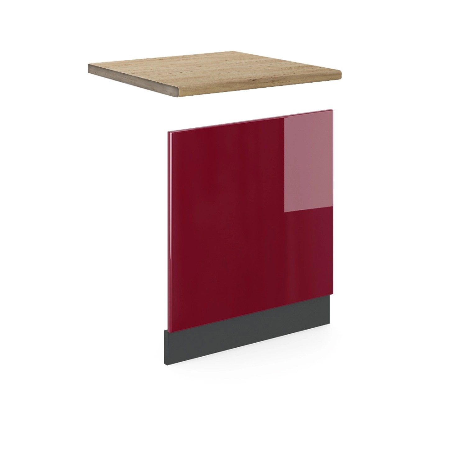 Vicco Frontblende R-Line Geschirrspüler Fronttür Rot/Anthrazit 60 cm AP Eiche mit Anthrazit Korpus Vicco Frontblende R-Line Geschirrspüler Fronttür Rot/Anthrazit 60 cm AP Eiche mit Anthrazit Korpus von Vicco