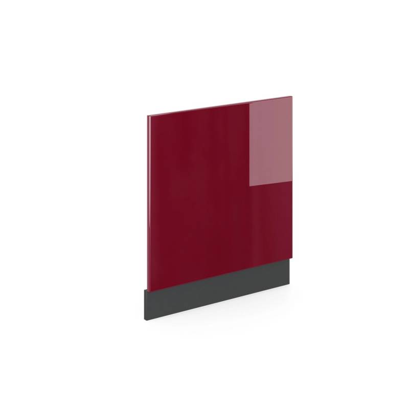Vicco Frontblende R-Line Geschirrspüler Fronttür Rot/Anthrazit 60 cm ohne Arbeitsplatte von Vicco