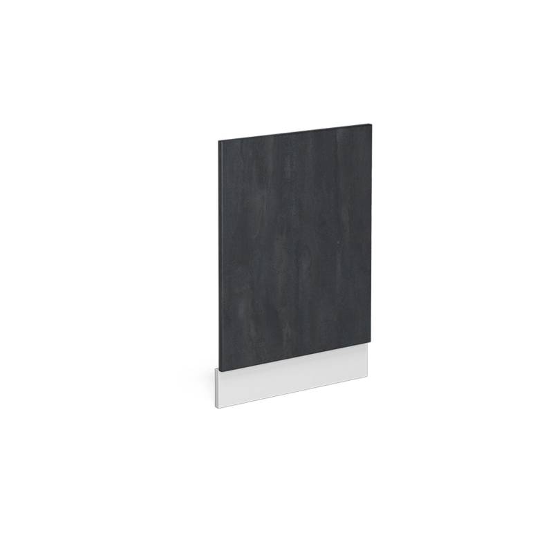 Vicco Frontblende R-Line Geschirrspüler Fronttür Schwarz Beton/Weiß 45 cm ohne Arbeitsplatte von Vicco