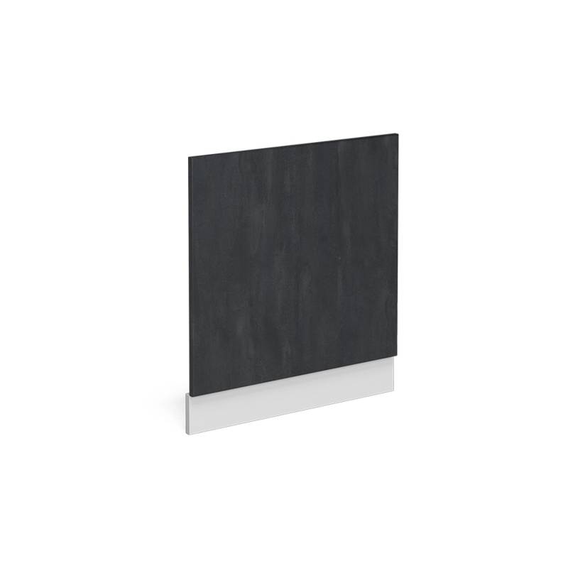 Vicco Frontblende R-Line Geschirrspüler Fronttür Schwarz Beton/Weiß 60 cm ohne Arbeitsplatte von Vicco
