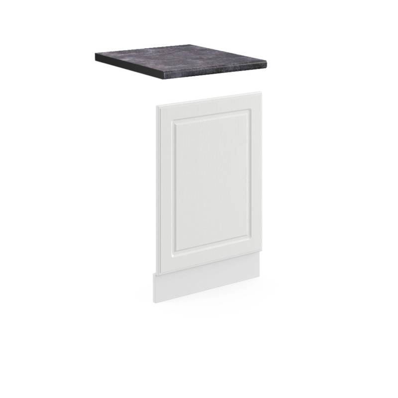 Vicco Frontblende R-Line Geschirrspüler Fronttür Weiß Landhaus/Weiß 45 cm AP Anthrazit von Vicco
