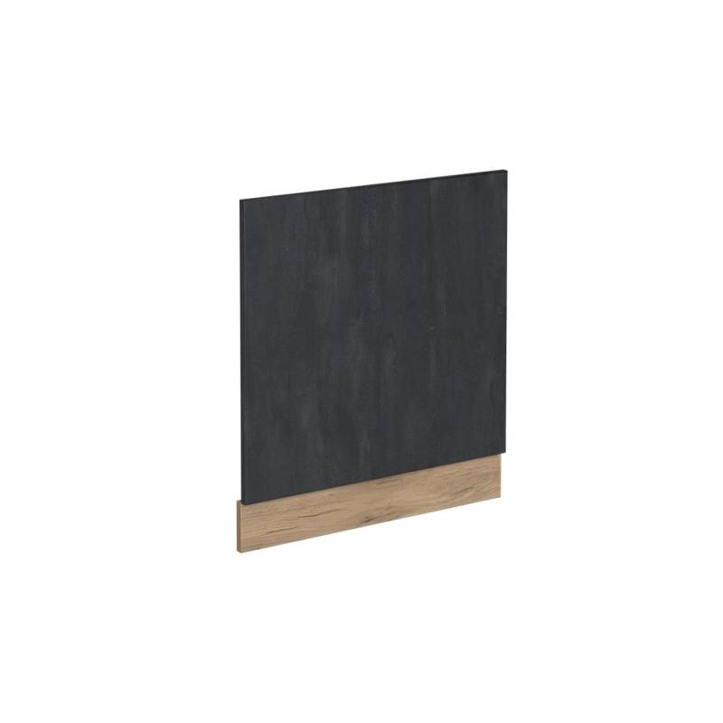 Vicco Frontblende R-Line Schwarz Beton/Goldkraft Eiche 60 cm ohne Arbeitsplatte von Vicco