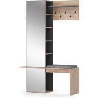 Garderobe Adeline Eiche/Anthrazit Vicco von Vicco