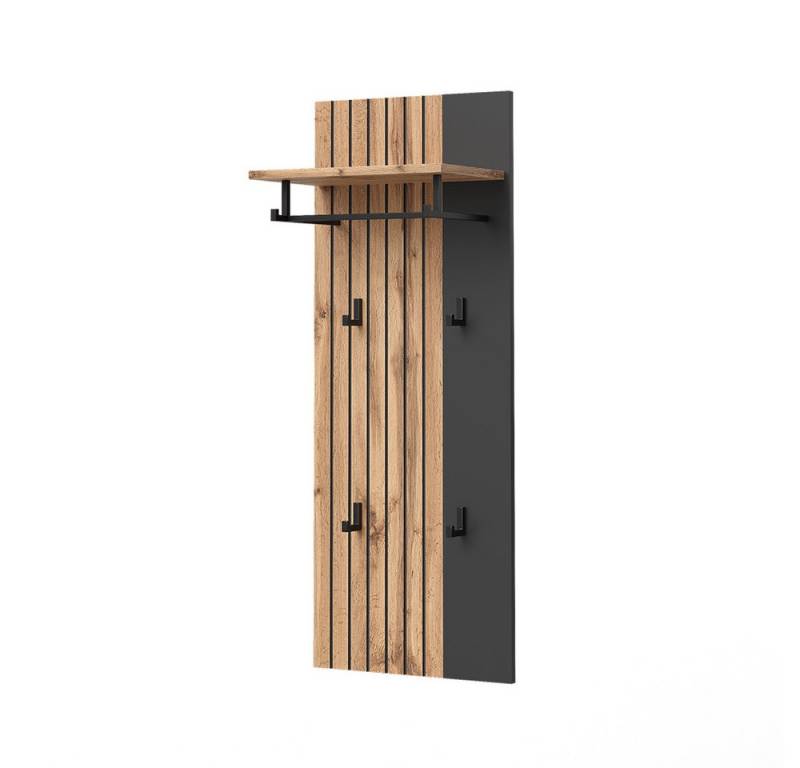Vicco Garderobenschrank Amber, Eiche Wotan, 43 x 110 cm von Vicco
