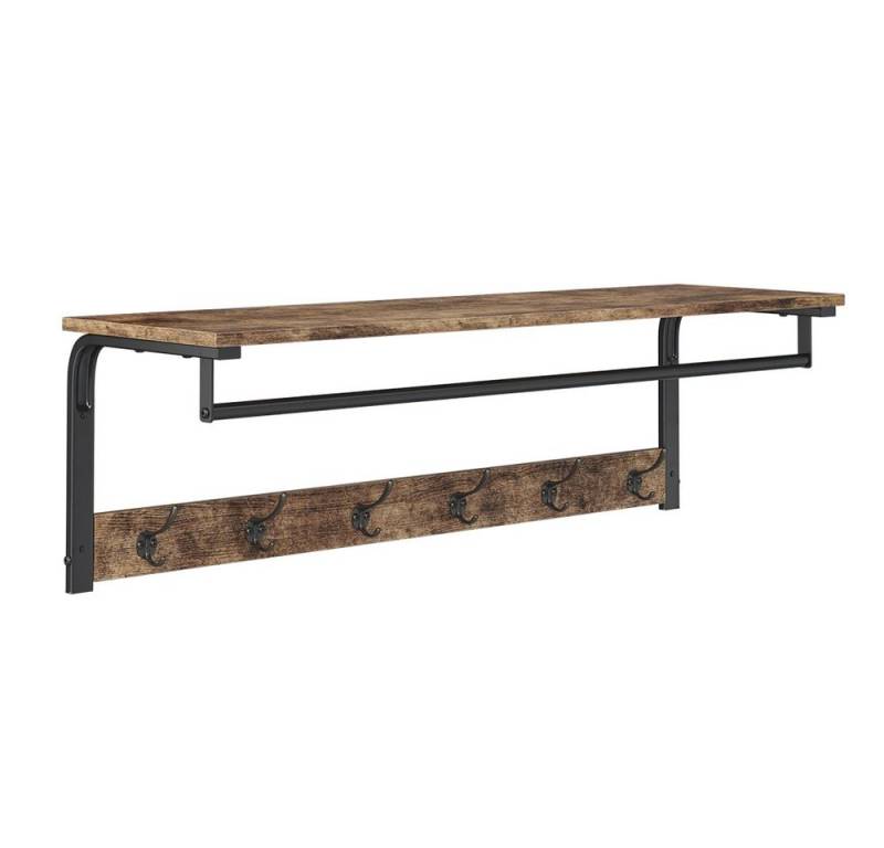 Vicco Garderobenschrank Fyrk, Eiche rustikal/Schwarz, 100 x 30 cm (kein Set) von Vicco