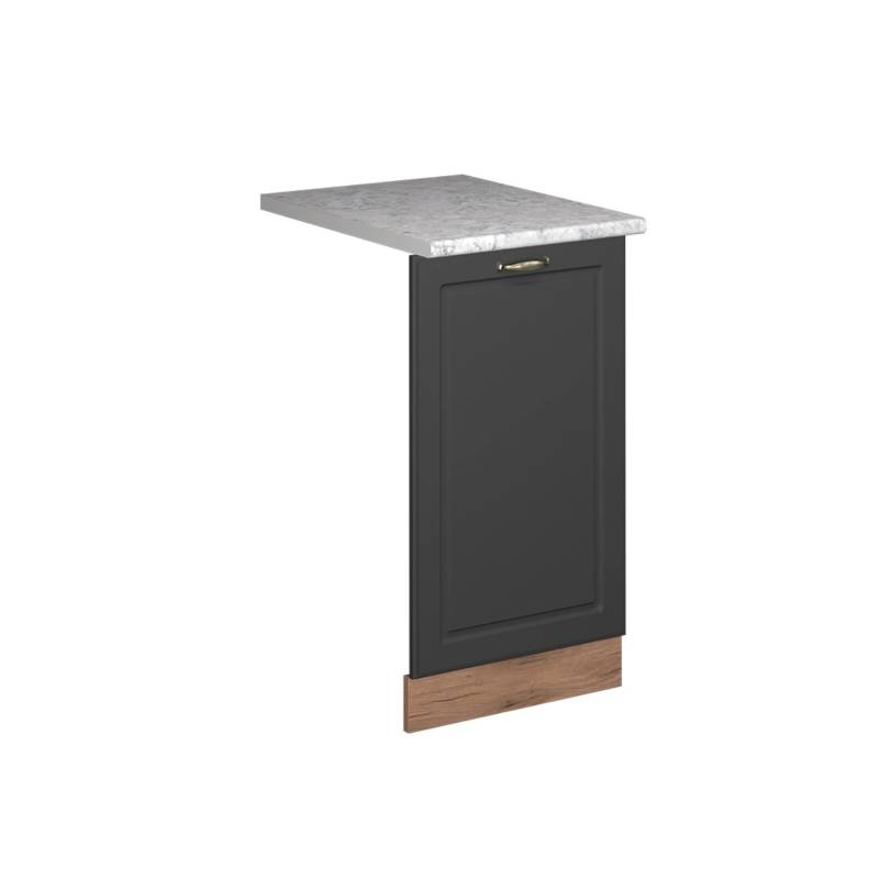 Vicco Geschirrspülblende Fame-Line Anthrazit-Gold Landhaus 45 cm AP Marmor von Vicco
