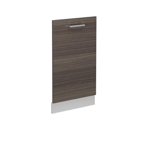Vicco Geschirrspülblende R-Line, Geschirrspüler Fronttür, Edelgrau, 45 cm ohne Arbeitsplatte von Vicco