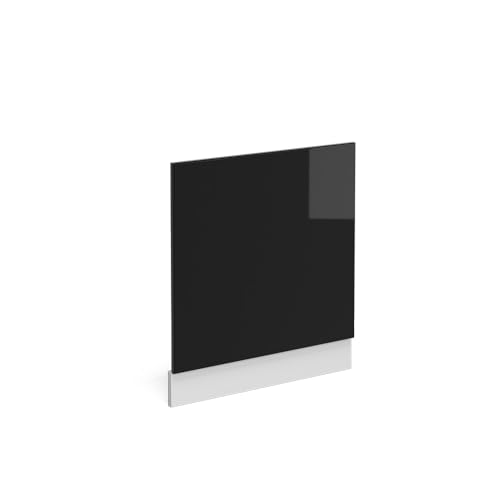 Vicco Frontblende R-Line, Schwarz Hochglanz/Weiß, 60 cm ohne Arbeitsplatte von Vicco