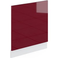 Geschirrspülerblende R-Line 60 cm Weiß/Bordeaux-Rot Hochglanz modern Vicco von Vicco