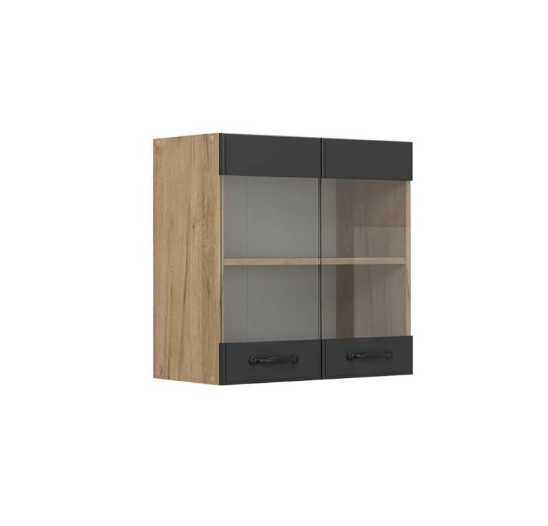 Vicco Glashängeschrank R-Line, Anthrazit Landhaus/Goldkraft Eiche, 60 cm Vicco Glashängeschrank R-Line, Anthrazit Landhaus/Goldkraft Eiche, 60 cm von Vicco