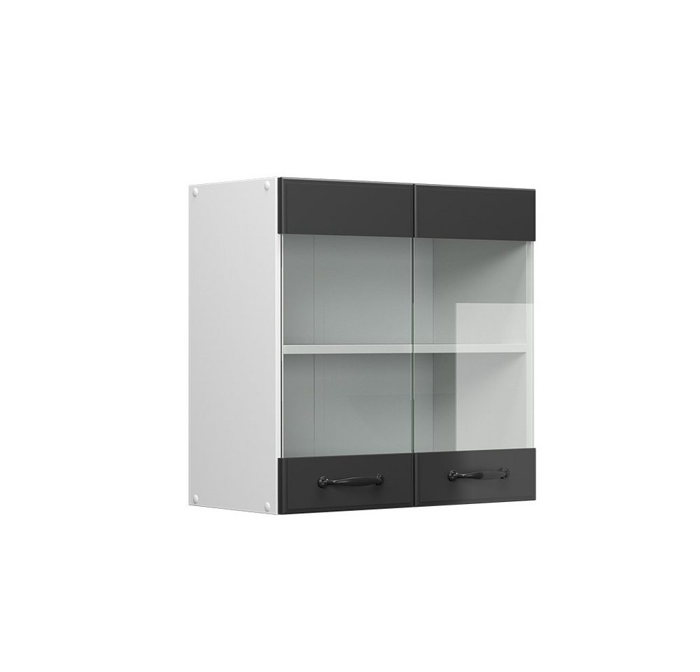 Vicco Glashängeschrank R-Line, Anthrazit Landhaus/Weiß, 60 cm Vicco Glashängeschrank R-Line, Anthrazit Landhaus/Weiß, 60 cm von Vicco