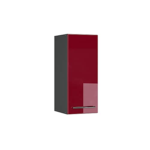 Vicco Hängeschrank Fame-Line, Bordeaux Hochglanz/Anthrazit, 30 cm von Vicco