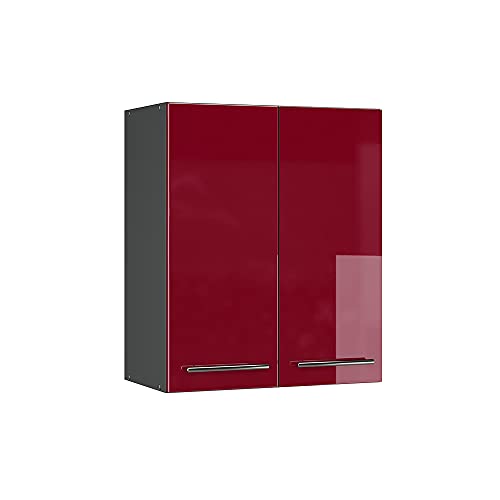 Vicco Hängeschrank Fame-Line, Bordeaux Hochglanz/Anthrazit, 60 cm von Vicco