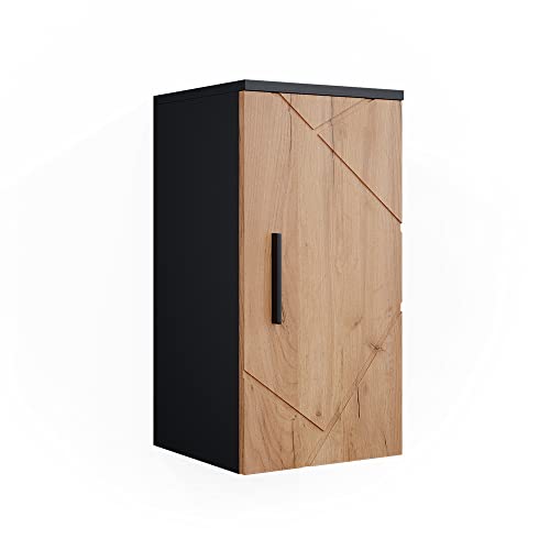 Vicco Badschrank Irma, Anthrazit/Eiche, 30 x 59 cm von Vicco