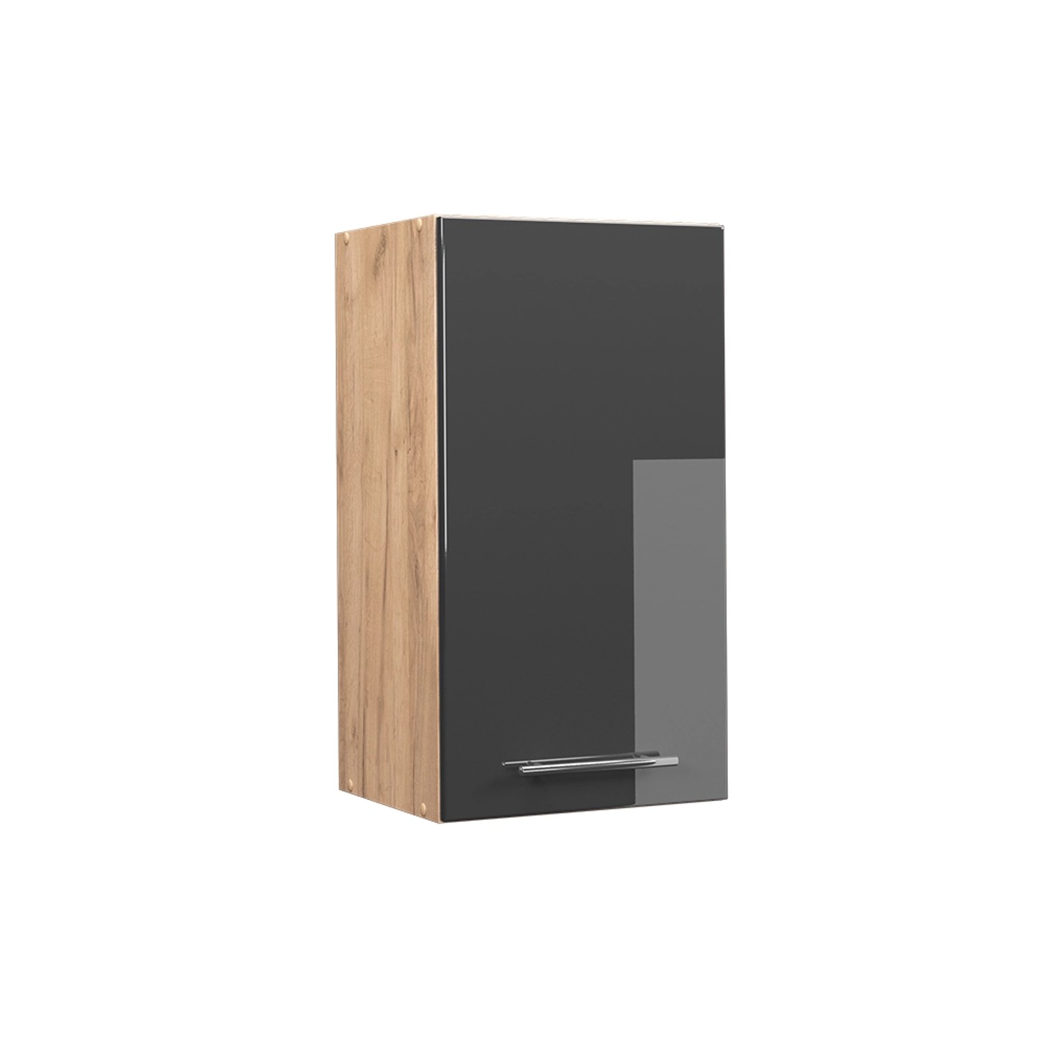 Vicco Hängeschrank Fame-Line Anthrazit Hochglanz/Goldkraft Eiche 40 cm von Vicco