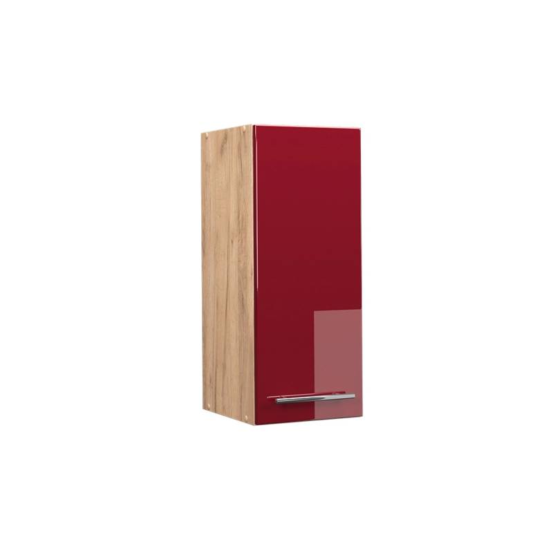 Vicco Hängeschrank Fame-Line Bordeaux Hochglanz/Goldkraft Eiche 30 cm von Vicco