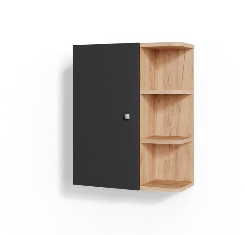 Vicco Hängeschrank Fynn, Anthrazit/Goldkraft Eiche, 47.2 x 59.2 cm von Vicco