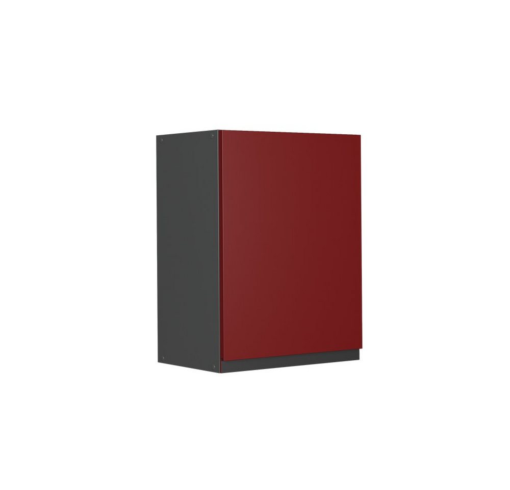 Vicco Hängeschrank Küchenschrank J-Shape 45 cm Anthrazit/Rot von Vicco