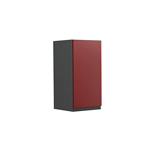 Vicco Hängeschrank R-Line, Rot/Anthrazit, 30 cm J-Shape von Vicco