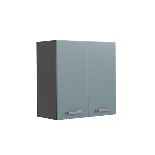 Vicco Hängeschrank R-Line, Blau-Grau/Anthrazit, 60 cm von Vicco