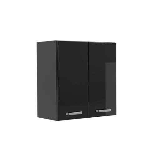 Vicco Hängeschrank R-Line, hängender Küchenschrank, Schwarz Hochglanz/Anthrazit, 60 cm Vicco Hängeschrank R-Line, hängender Küchenschrank, Schwarz Hochglanz/Anthrazit, 60 cm von Vicco