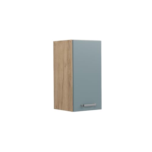 Vicco Hängeschrank R-Line, Blau-Grau/Goldkraft Eiche, 30 cm von Vicco