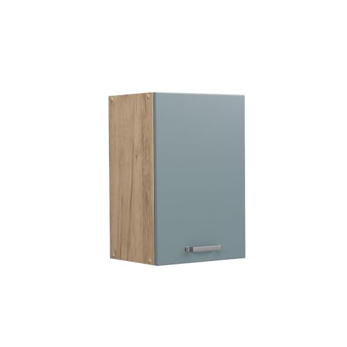 Vicco Hängeschrank R-Line, Blau-Grau/Goldkraft Eiche, 40 cm von Vicco