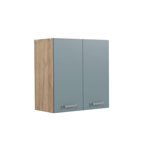 Vicco Hängeschrank R-Line, Blau-Grau/Goldkraft Eiche, 60 cm von Vicco