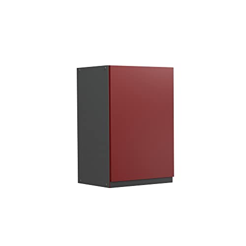 Vicco Hängeschrank R-Line, hängender Küchenschrank, Rot/Anthrazit, 40 cm J-Shape von Vicco