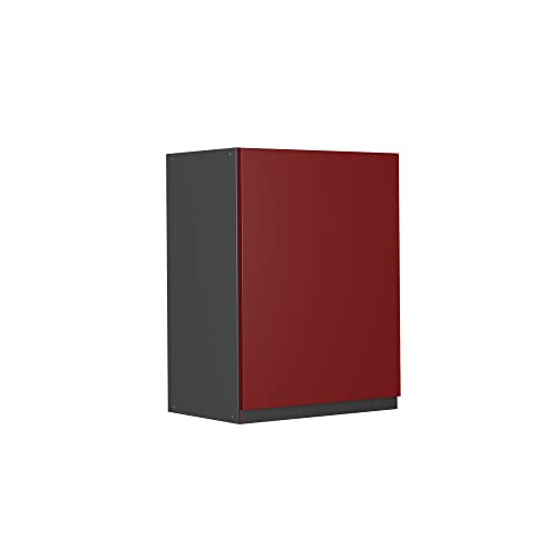 Vicco Hängeschrank R-Line, Rot/Anthrazit, 45 cm J-Shape von Vicco