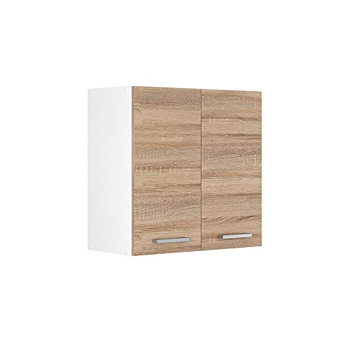 Vicco Hängeschrank R-Line, Sonoma/Weiß, 60 cm mit Türen von Vicco