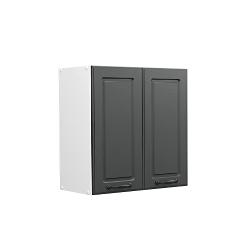 Vicco Hängeschrank R-Line, Anthrazit Landhaus/Weiß, 60 cm von Vicco