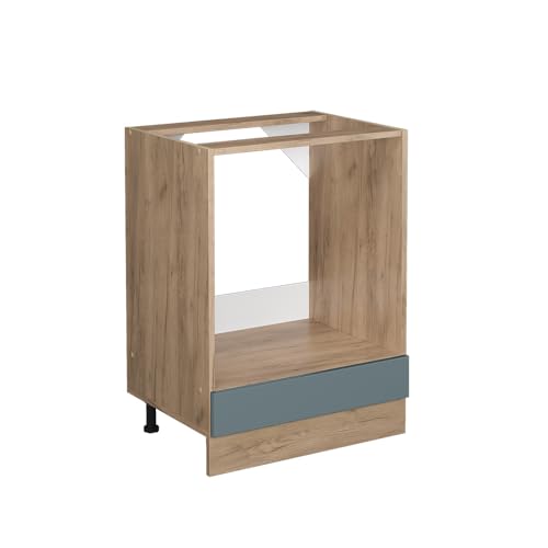 Vicco Herdumbauschrank R-Line, Blau-Grau/Goldkraft Eiche, 60 cm ohne Arbeitsplatte Vicco Herdumbauschrank R-Line, Blau-Grau/Goldkraft Eiche, 60 cm ohne Arbeitsplatte von Vicco