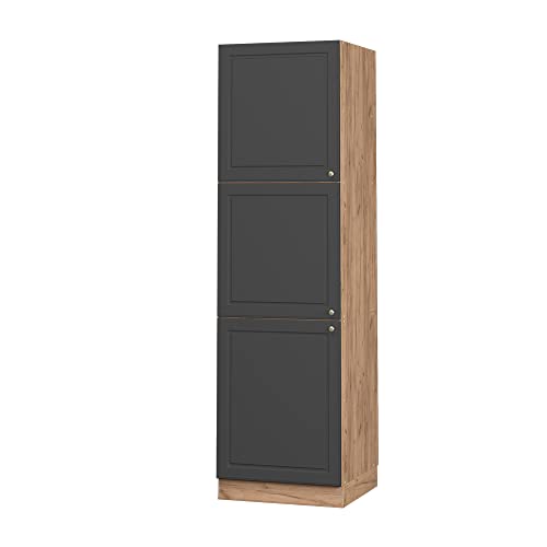 Vicco Herdumbauschrank Fame-Line, Anthrazit-Gold/Goldkraft Eiche, 60 cm Vicco Herdumbauschrank Fame-Line, Anthrazit-Gold/Goldkraft Eiche, 60 cm von Vicco