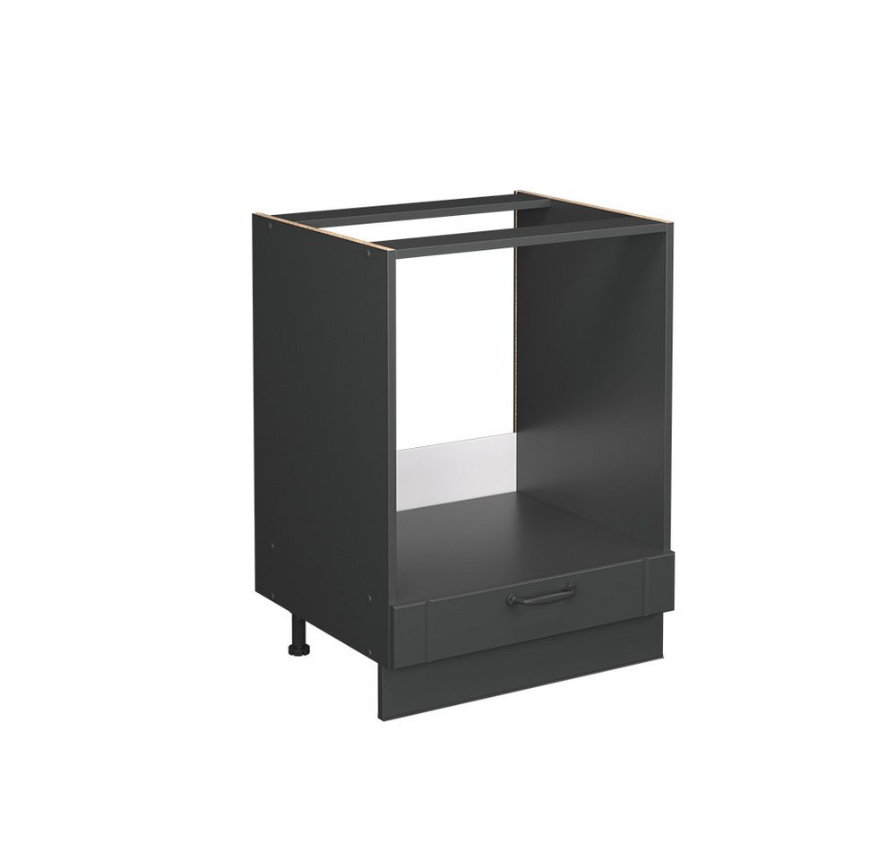 Vicco Herdumbauschrank Fame-Line, Dunkelgrau/Anthrazit, 60 cm, AP Anthrazit von Vicco