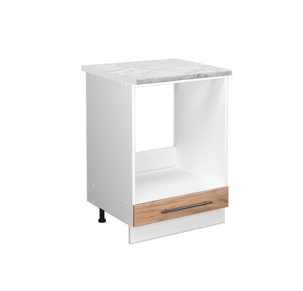 Vicco Herdumbauschrank Fame-Line, Goldkraft Eiche/Weiß, 60 cm, AP Marmor Vicco Herdumbauschrank Fame-Line, Goldkraft Eiche/Weiß, 60 cm, AP Marmor von Vicco